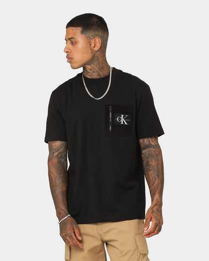 Calvin Klein Fleece Pocket T-Shirt Ck Black