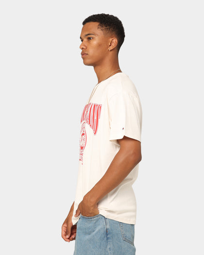 Tommy Jeans TJM Relaxed Varsity Logo T-Shirt Ancient White