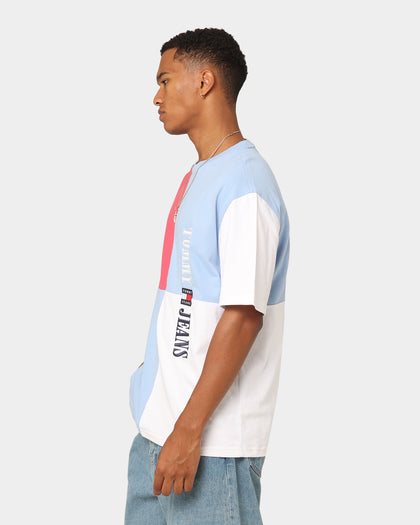 Tommy Jeans TJM Skater Archive Block T-Shirt Pearly Blue