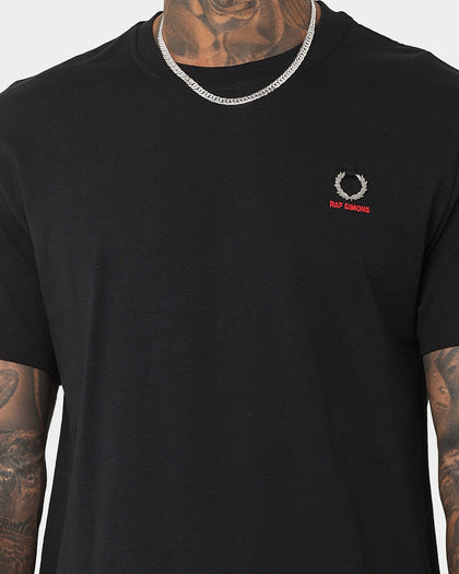 Fred Perry X Raf Simons Printed Sleeve T-Shirt Black