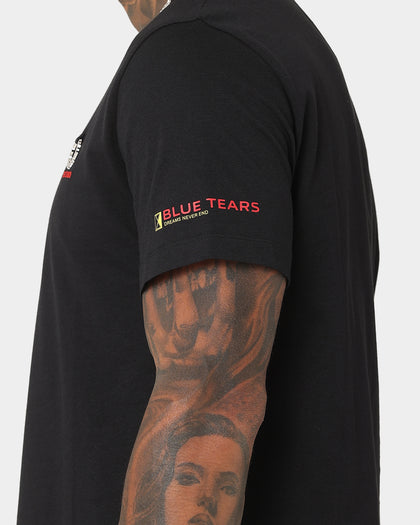 Fred Perry X Raf Simons Printed Sleeve T-Shirt Black