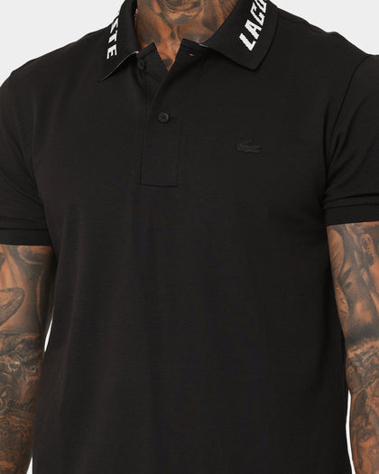 Lacoste Active Slim Fit Polo T-Shirt Black