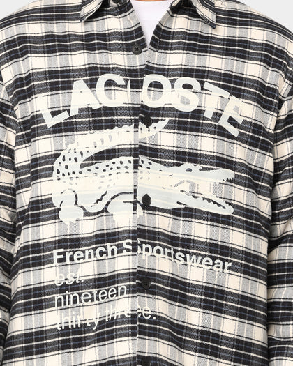 Lacoste Graphic Icons Big Croc Checked Shirt Lapland