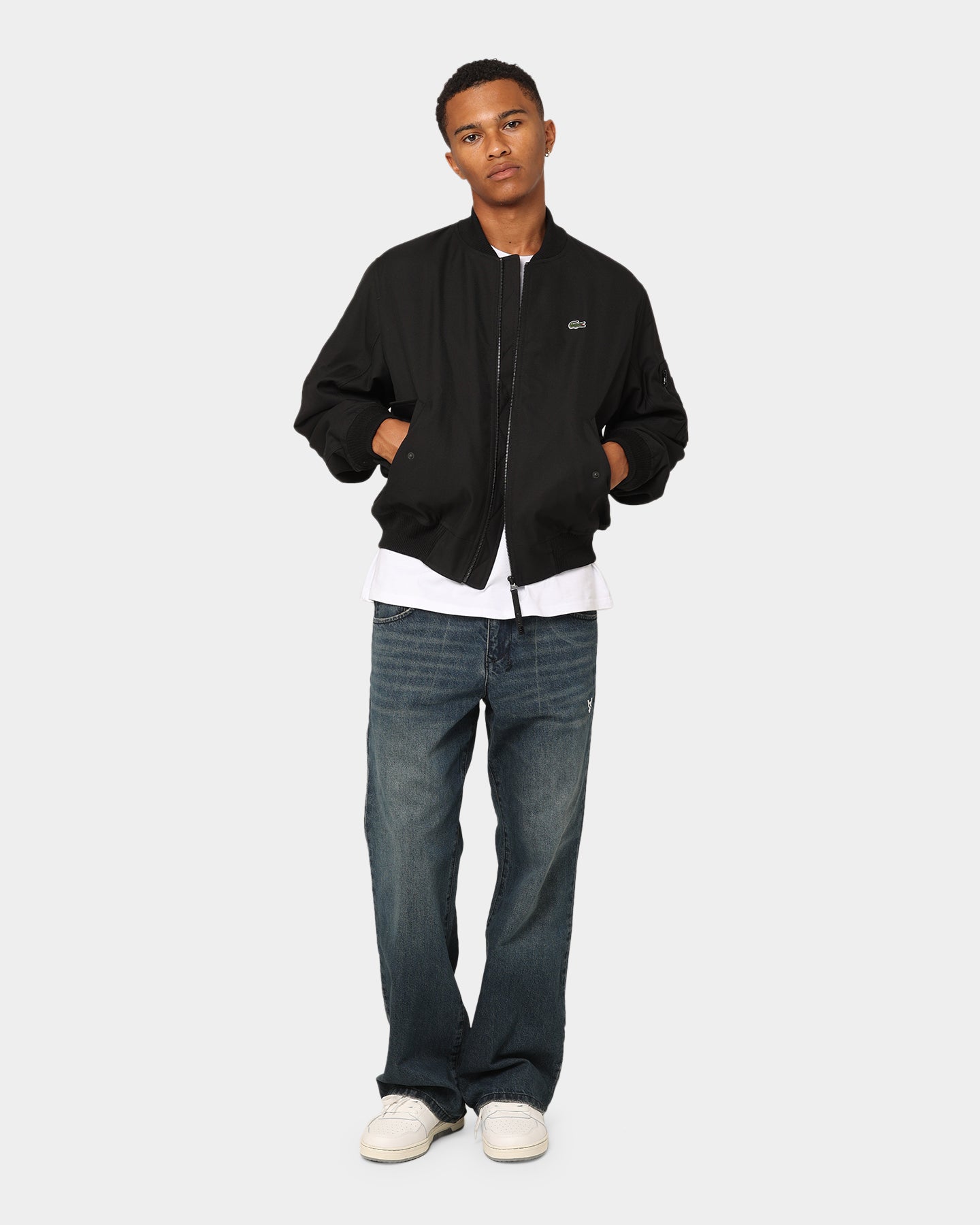 Lacoste Graphic Icons Bomber Jacket Black | Culture Kings US