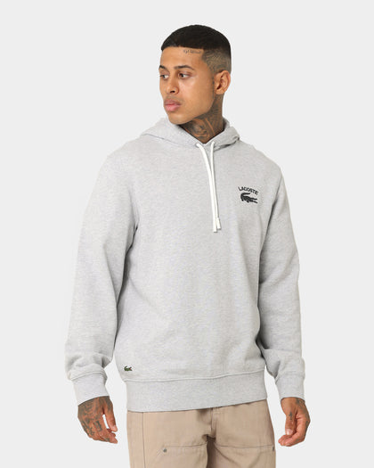 Lacoste Soft Branding Hoodie Silver Chine