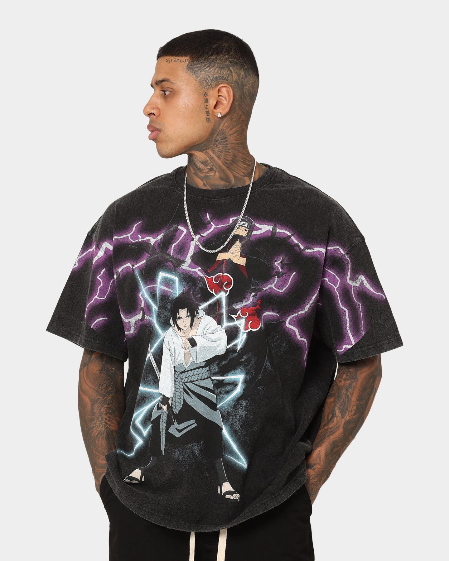 Goat Crew X Naruto Uchicha Brothers Colossal Premium Vintage T