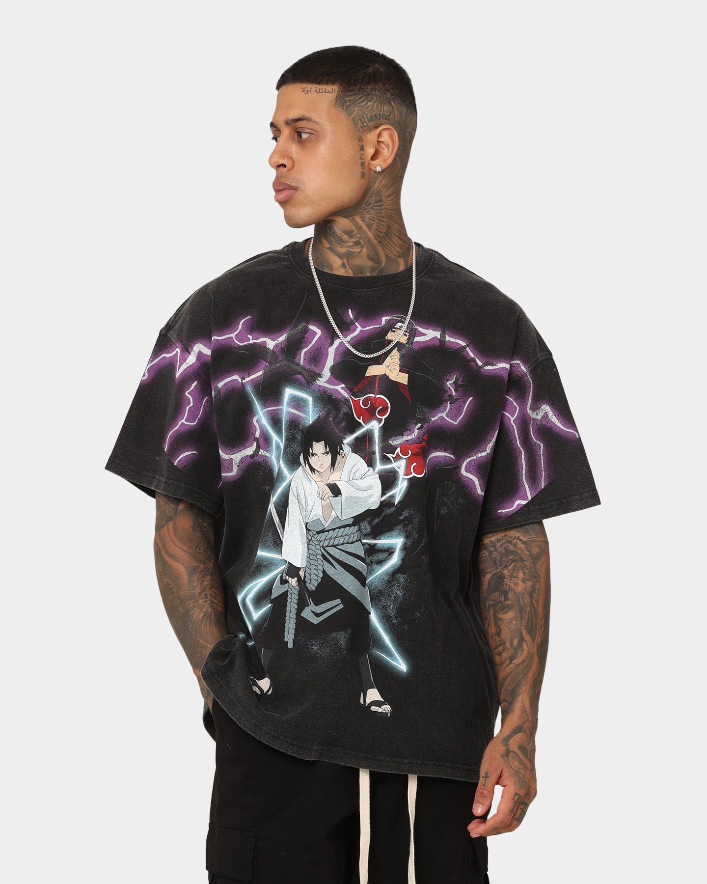 Goat Crew X Naruto Uchicha Brothers Colossal Premium Vintage T
