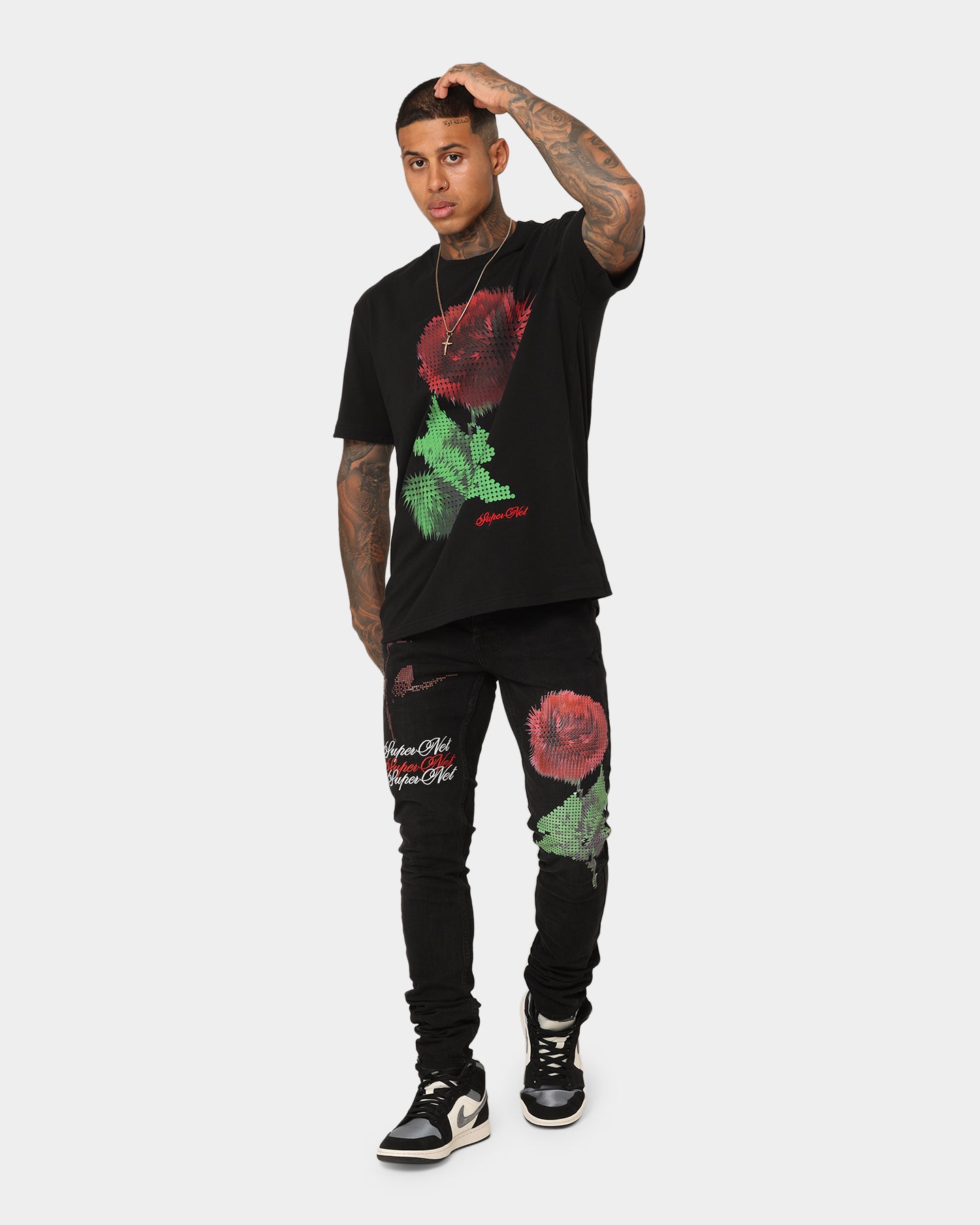 Ksubi Pixel Kash Short Sleeve T-Shirt Jet Black | Culture Kings US