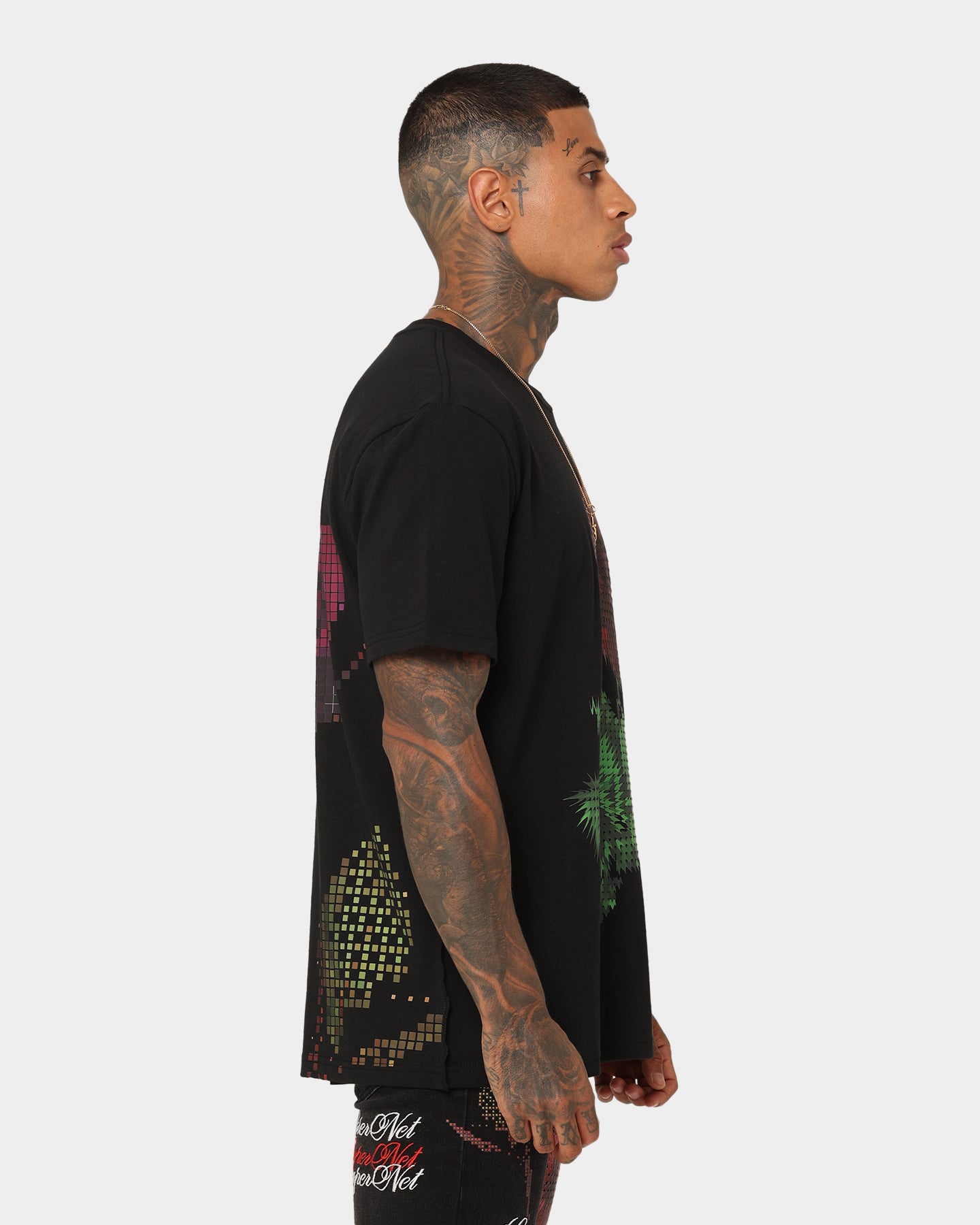 Ksubi Pixel Kash Short Sleeve T-Shirt Jet Black | Culture Kings US