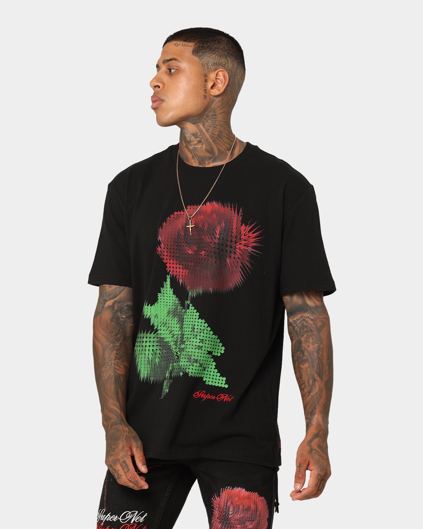 Ksubi Pixel Kash Short Sleeve T-Shirt Jet Black | Culture Kings US