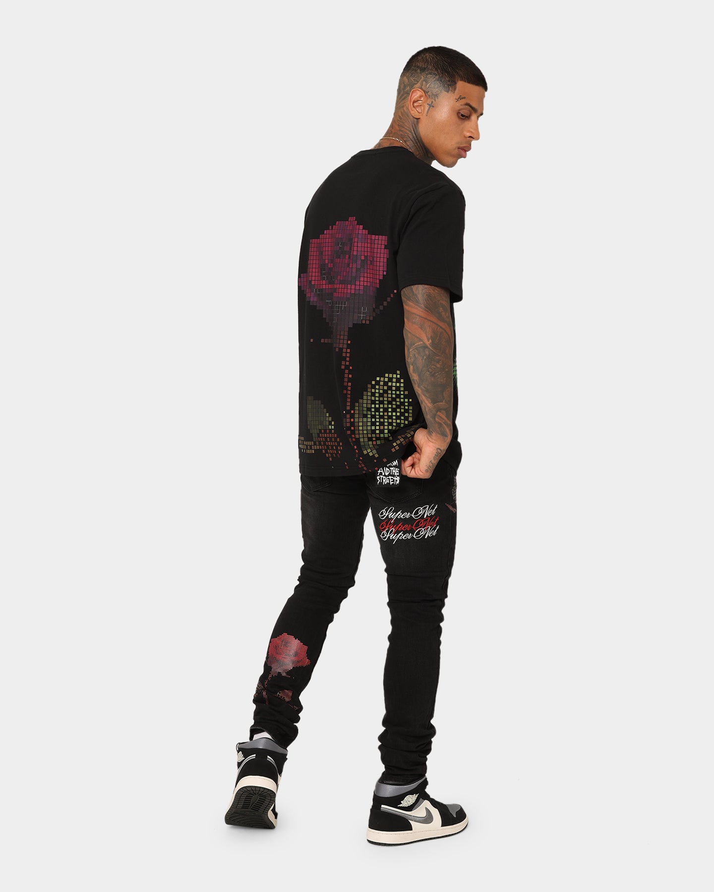 Ksubi Pixel Kash Short Sleeve T-Shirt Jet Black | Culture Kings US
