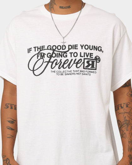 Rats Get Fat Live Forever T-Shirt White