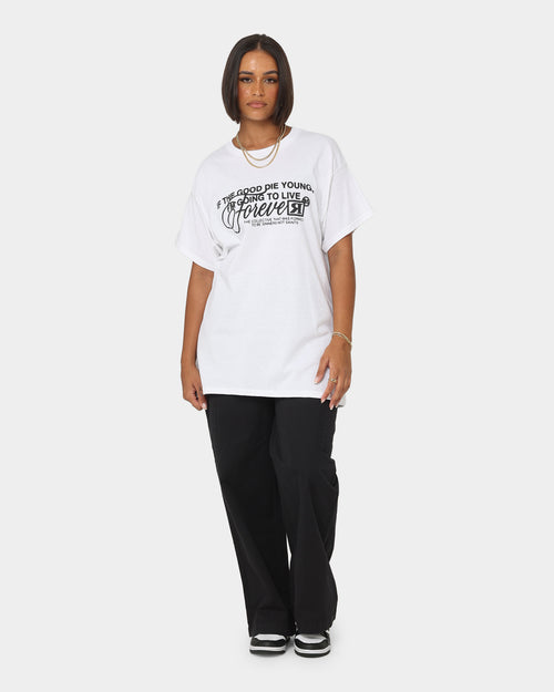 Rats Get Fat Live Forever T-Shirt White