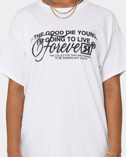Rats Get Fat Live Forever T-Shirt White