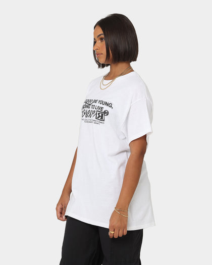 Rats Get Fat Live Forever T-Shirt White