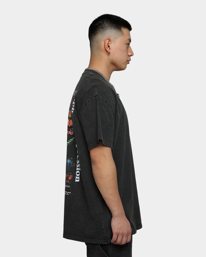 Loiter Euphoria Ultra Premium Vintage T-Shirt Black Wash