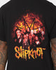 Slipknot Band Photo Flame Logo T-Shirt Black