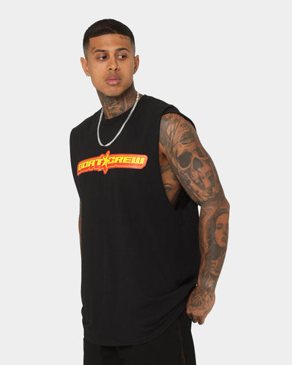 Goat Crew Star Muscle T-Shirt Black