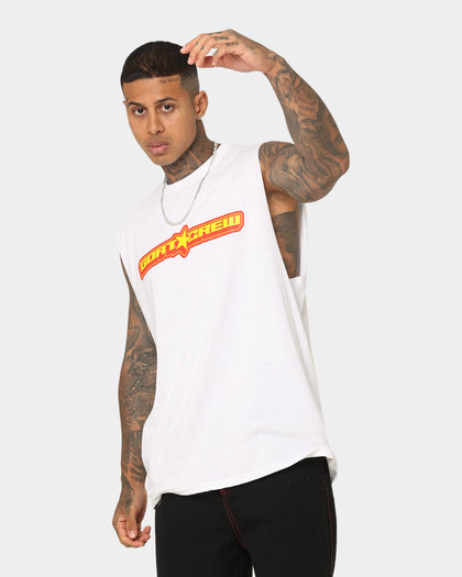 Goat Crew Star Muscle T-Shirt White