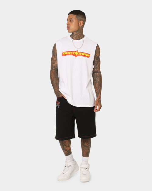 Goat Crew Star Muscle T-Shirt White