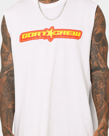 Goat Crew Star Muscle T-Shirt White