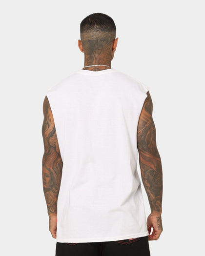 Goat Crew Star Muscle T-Shirt White