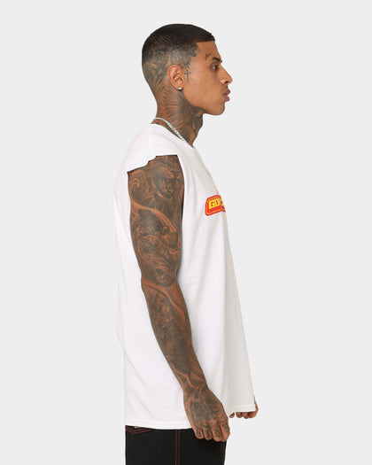 Goat Crew Star Muscle T-Shirt White