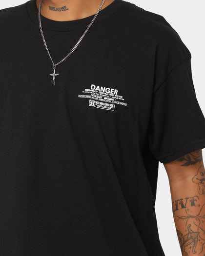 Rats Get Fat Danger T-Shirt Black