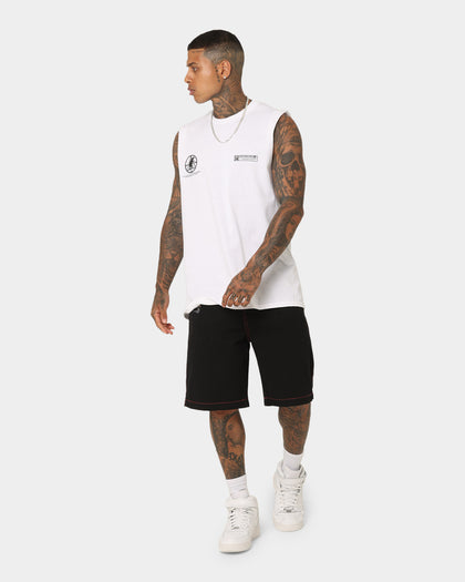 Rats Get Fat Gun Range Muscle T-Shirt White