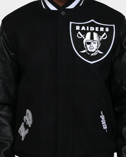 Pro Standard Las Vegas Raiders Old English Varsity Jacket Black