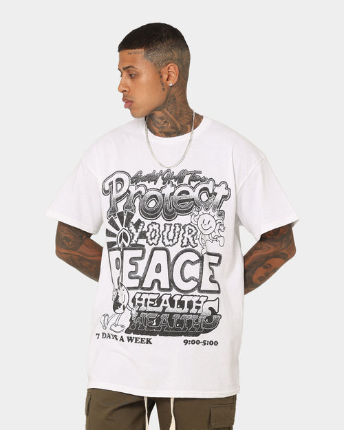 Goat Crew Protect Peace T-Shirt White