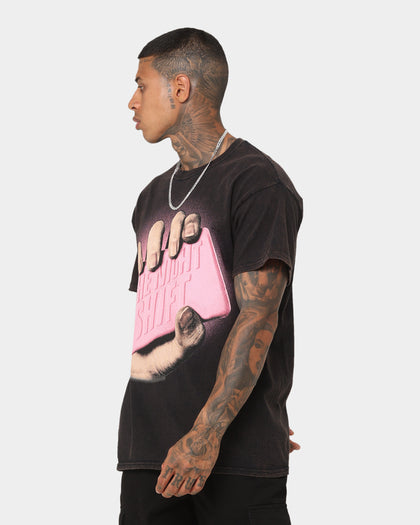 The Night Shift Night Club Vintage T-Shirt Black Wash