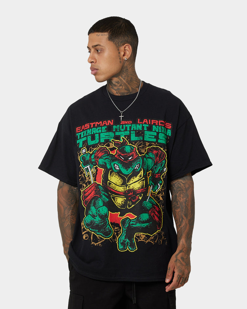 TMNT Tee Shirt Black Cotton Teenage Mutant Ninja Turtles 