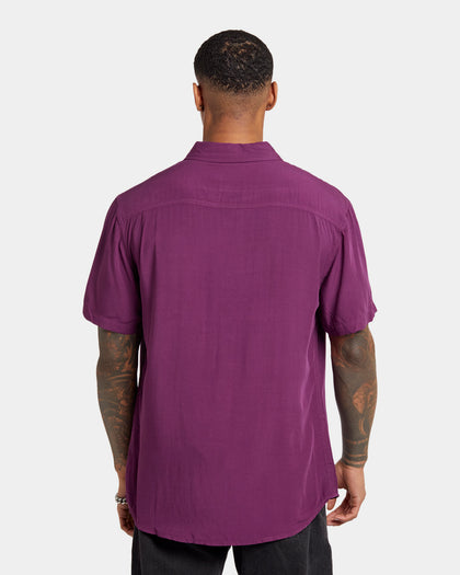 XXIII Marko Button Up Shirt Eggplant