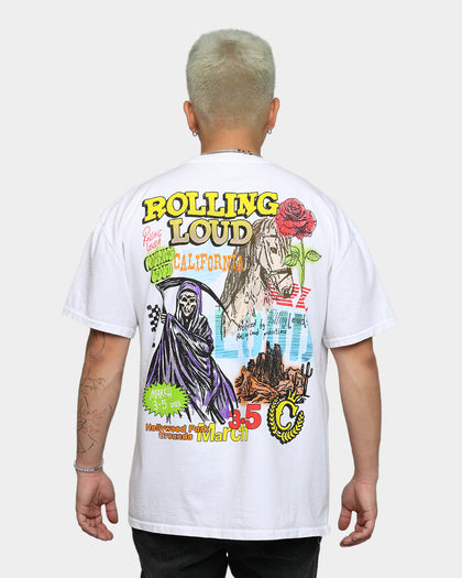 Rolling Loud Rolling Loud Scrapbook T-Shirt White