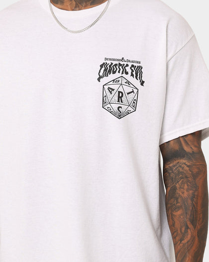 Rats Get Fat X Dungeons And Dragons Chaotic Evil T-Shirt White