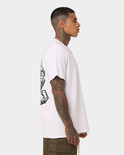 Rats Get Fat X Dungeons And Dragons Chaotic Evil T-Shirt White