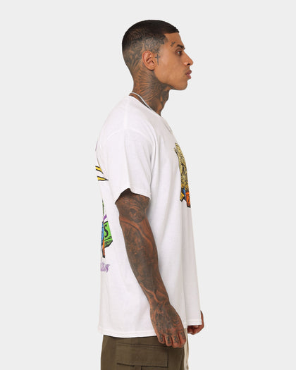 Rats Get Fat X Dungeons And Dragons Roll The Dice T-Shirt White