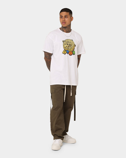 Rats Get Fat X Dungeons And Dragons Roll The Dice T-Shirt White