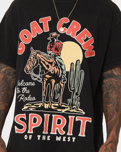 Goat Crew GC Spirit Vintage T-Shirt Black Wash