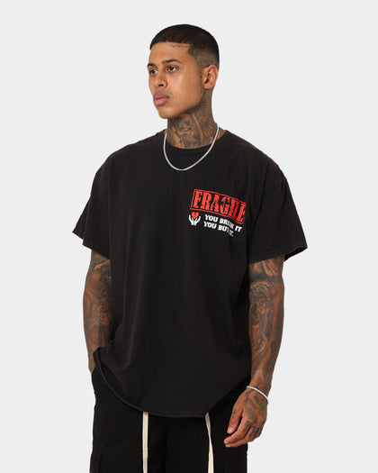 Goat Crew Removalist Vintage T-Shirt Black Wash