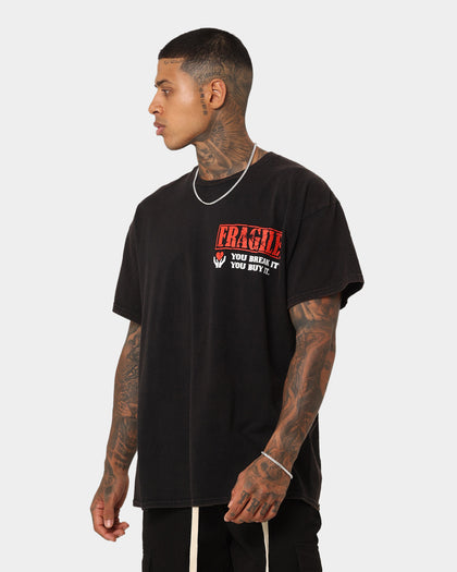 Goat Crew Removalist Vintage T-Shirt Black Wash