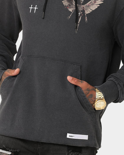 Saint Morta Momento Mori New Age Hoodie Vintage Black