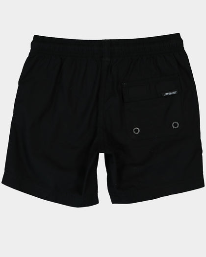 Santa Cruz Kid's Cruzier Solid Shorts Black