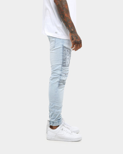 Nena And Pasadena Hellcat Elastic Ankle Jean Broken Bleach