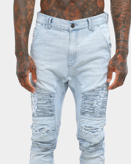 Nena And Pasadena Hellcat Elastic Ankle Jean Broken Bleach