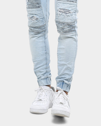 Nena And Pasadena Hellcat Elastic Ankle Jean Broken Bleach