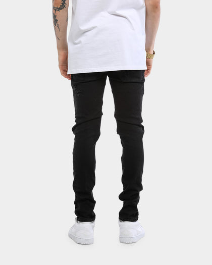 Carré Endommage Jeans Black Denim
