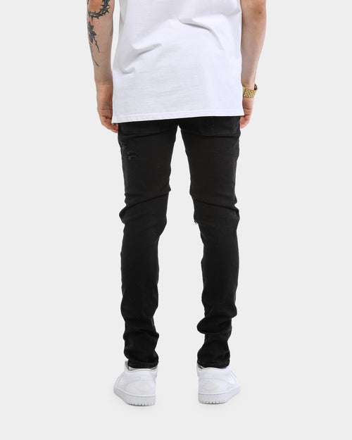 Carré Endommage Jeans Black Denim