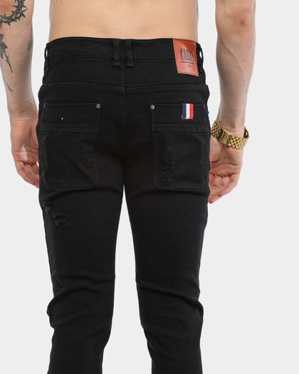 Carré Endommage Jeans Black Denim